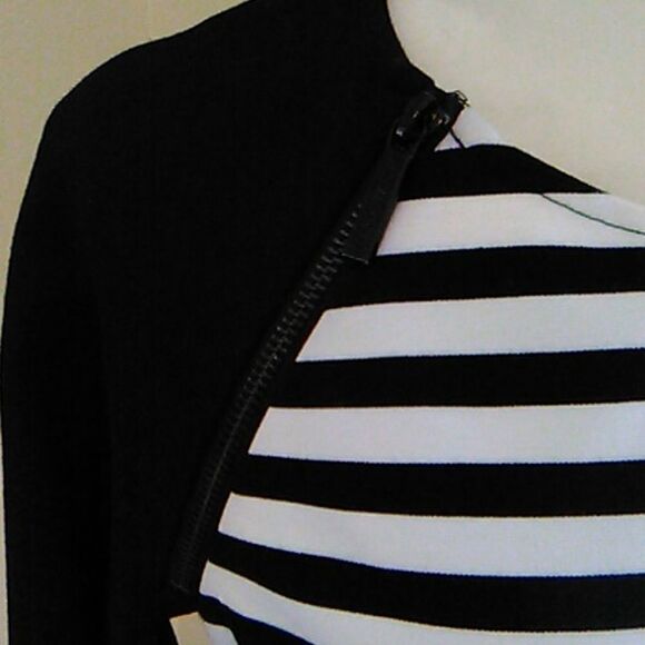 MICHAEL Michael Kors Ponte Knit Striped Dresd - Picture 3 of 12